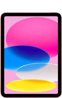 Преден изглед на iPad.