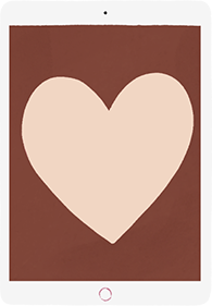 多幅 iPad 裝置的插圖進入畫面，iPad 上顯示孩子的圖像。