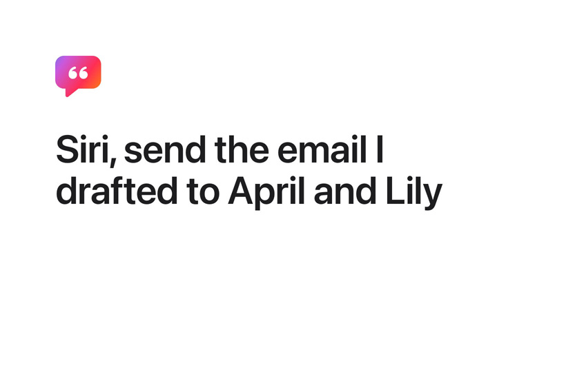 Op een iPhone is de fotobilbliotheek te zien met een zoekopdracht. Op een tweede iPhone staat één foto die is uitgekozen op basis van de zoekopdracht. Op een derde iPhone is de foto toegevoegd aan een notitie in de Notities-app.