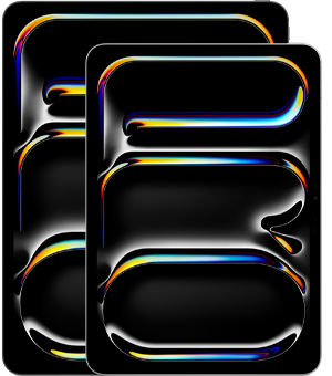 Skats no priekšas uz 13 collu iPad Pro un 11 collu iPad Pro, izceļot izmēra atšķirību.