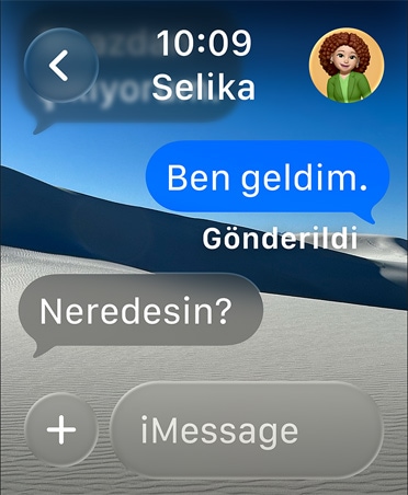 Apple Watch’ta Mesajlar uygulaması