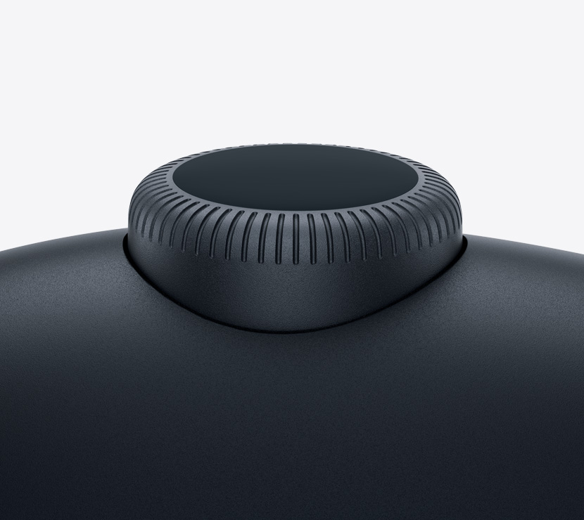 AirPods Max 2 headphones, midnight colour, detail of Digital Crown