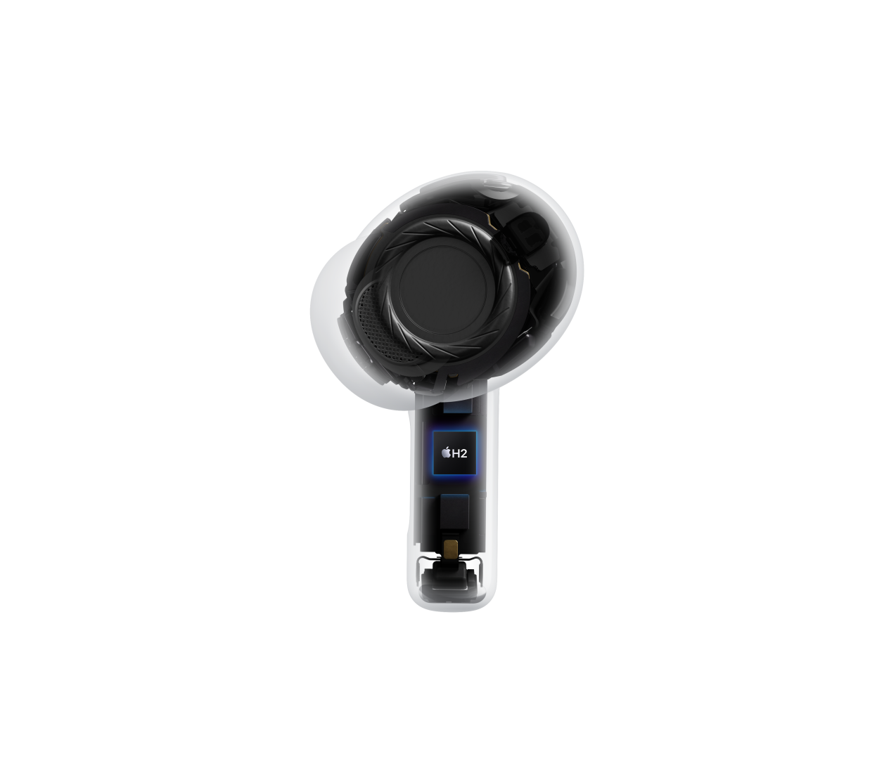 AirPods Pro 3, fones de ouvido sem fio, arquitetura interna transparente