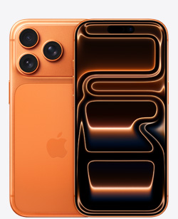 iPhone 17 Pro laranja-cósmico