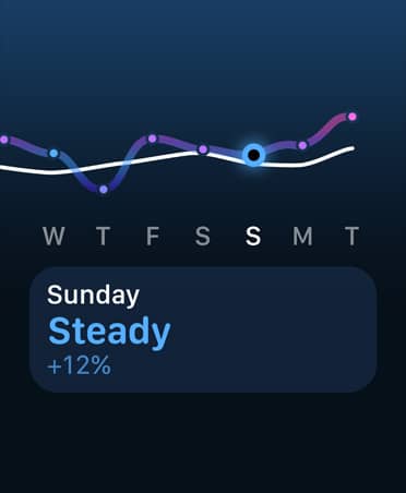 Treniņu slodzes līnijveida diagramma un kalendārs
