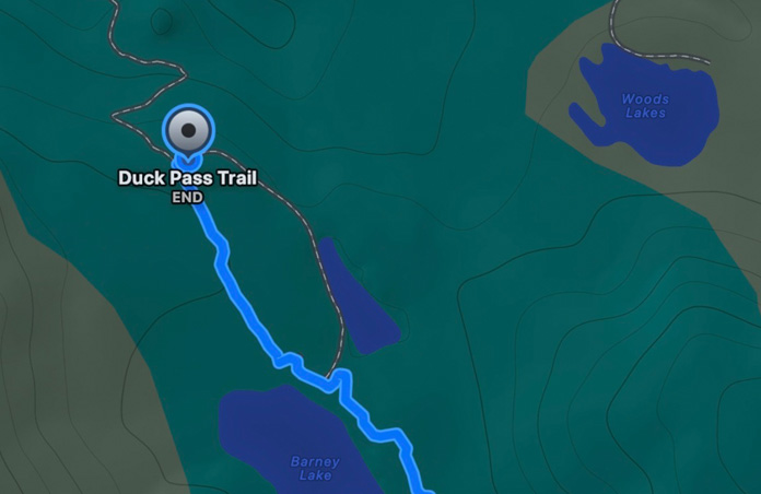 Egyéni útvonal térképe, becsült idő és távolság a tartózkodási helyről