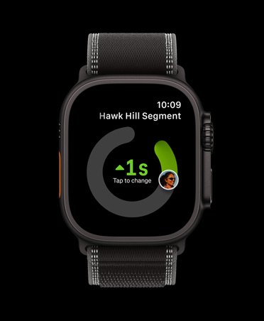 Apple Watch Ultra 3, melna krāsa, titāna ietvars, Strava aplikācija, treniņu kartītes: Outdoor Run, Outdoor Ride, Indoor Run, siksniņa, Trail Loop siksniņa, melna/pelnpelēka krāsa