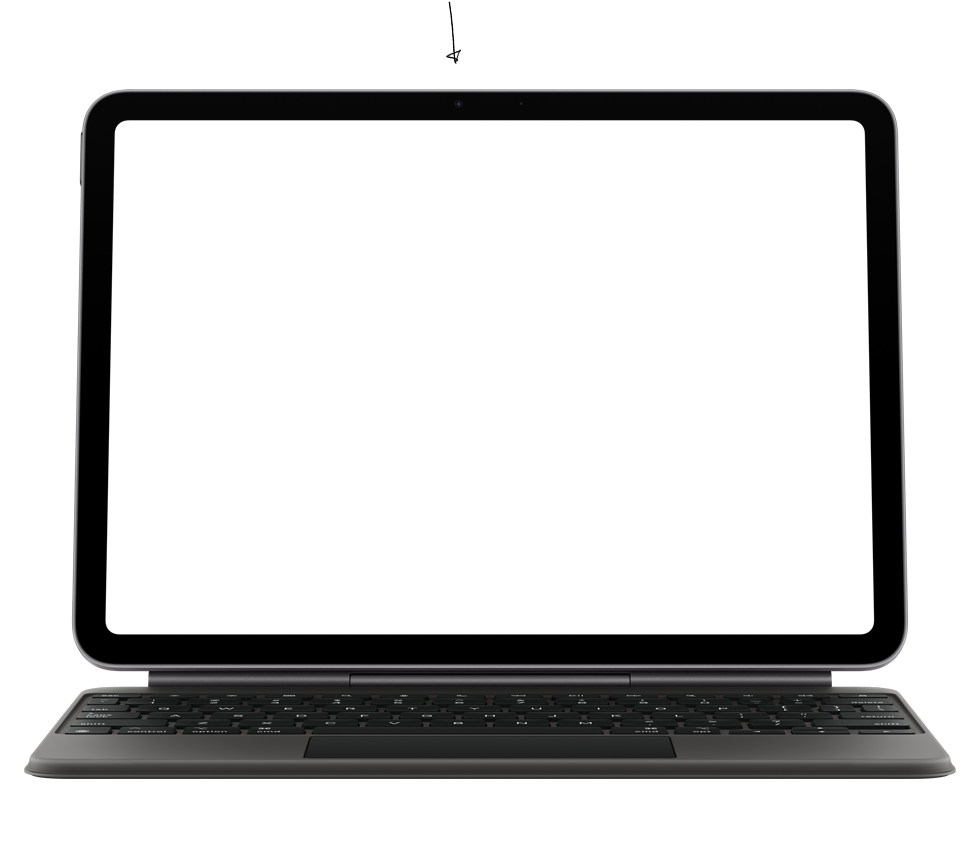 FaceTime zvans iPad Air demonstrē priekšējo kameru