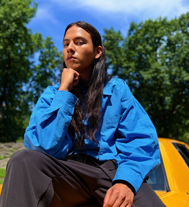 Cilvēka portrets, kas uzņemts ar nākamās paaudzes kvalitātes kameras portreta režīma funkciju