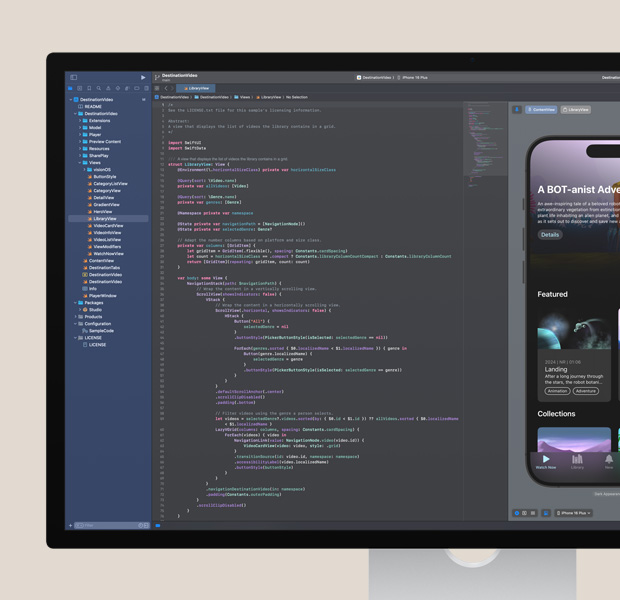 Ekrānā redzams aktīvs kodēšanas projekts