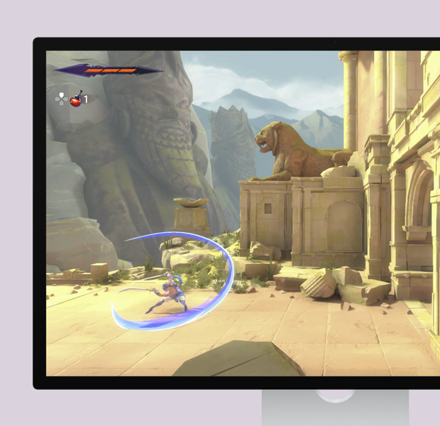 Ekrānā redzama atvērta Prince of Persia: The Lost Crown spēle