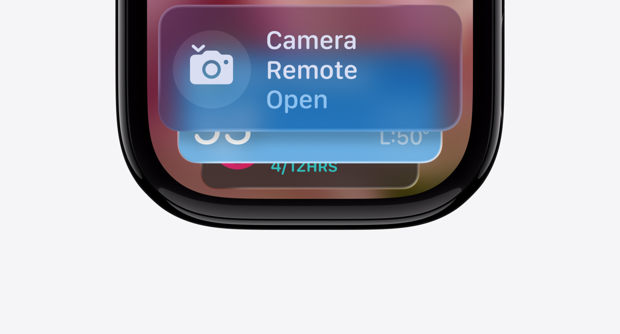 Une Apple Watch noir de jais sans bracelet, le cadran montre l’indicateur de suggestion du Défilement intelligent