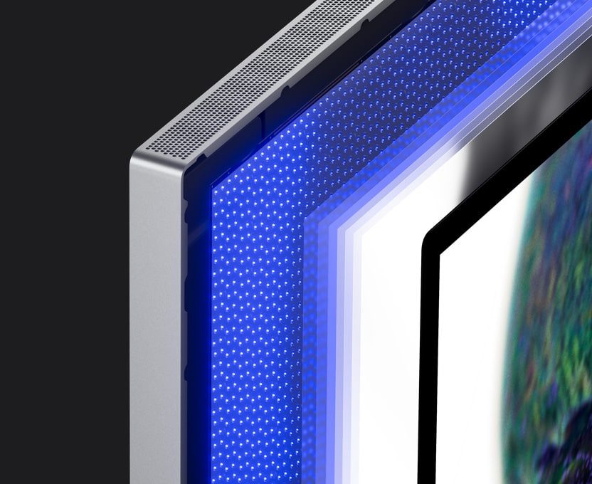 Mini-LED tuvplāns parāda, kā mazais LED apgaismojums rada vairākas aptumšojamās zonas